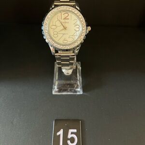 Women’s Kanima Silver Rhinestone Quartz Watch